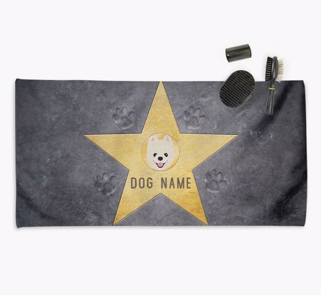 Star Of Fame - Personalised {breedFullName} Towel